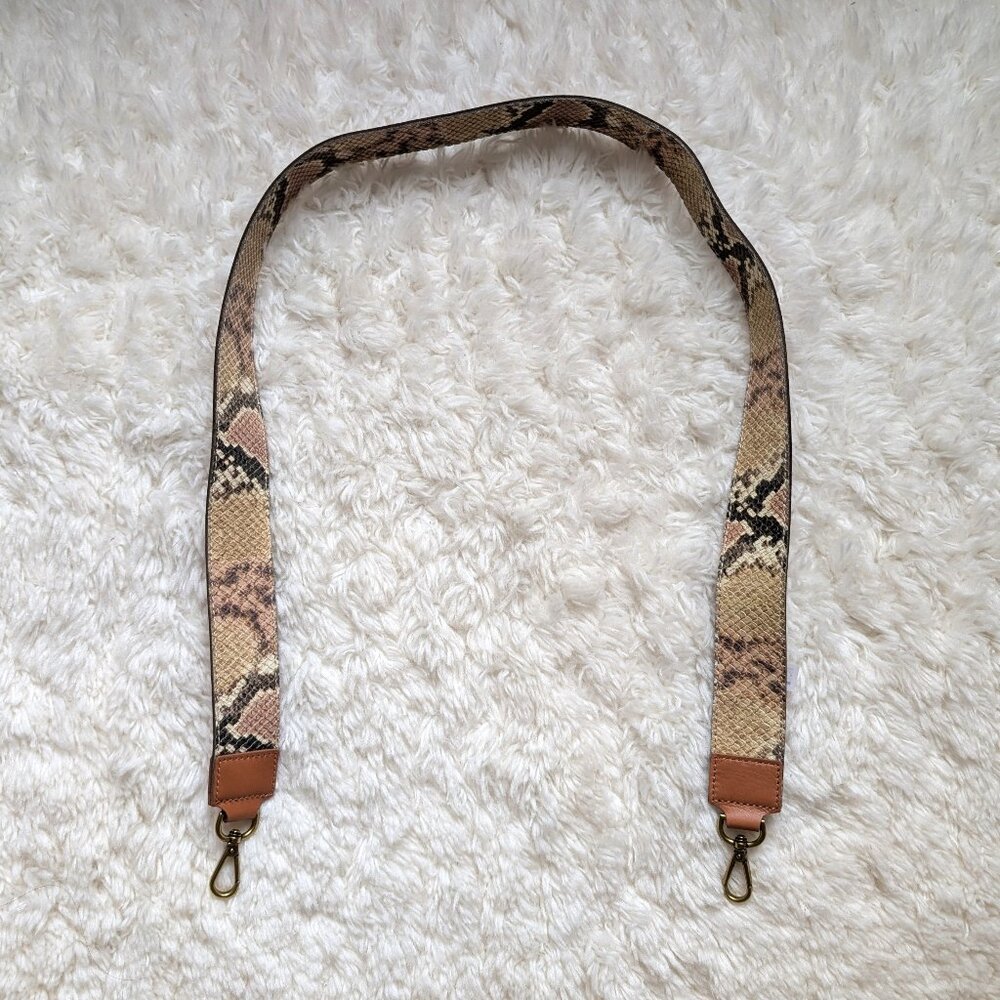 Brand New Madewell Crossbody Bag Strap: Snake Embossed Leather Edition